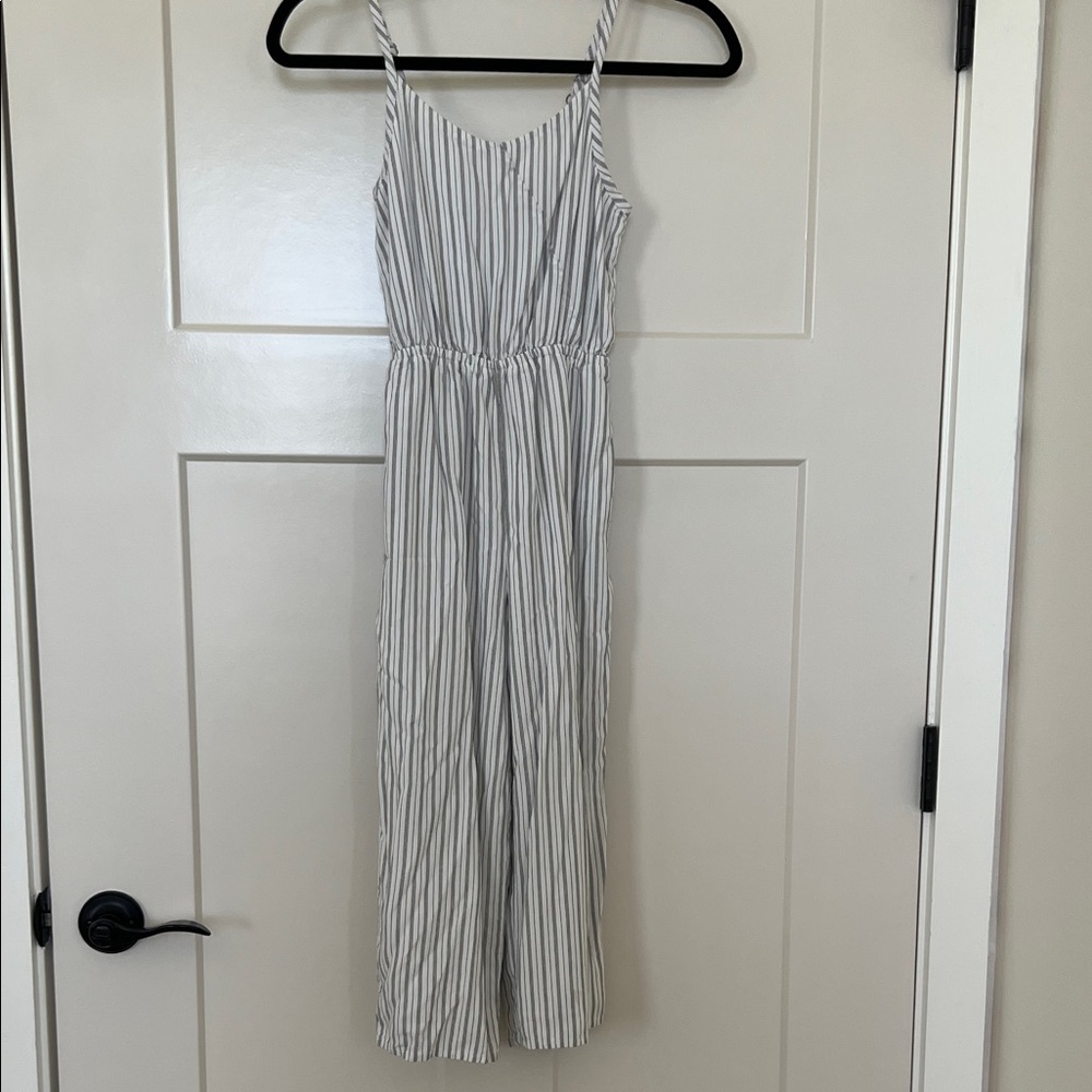 Abercrombie kids Striped Jumpsuit with Spaghetti Straps